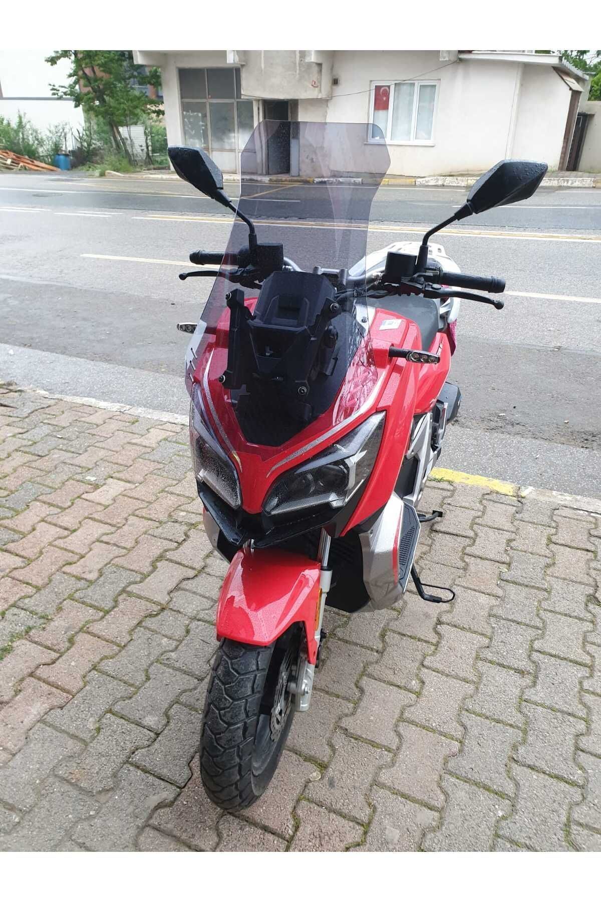 RKS Reale 125 Siperlik Ön Cam 2023-2025 Model 65cm Füme Renkli 4mm ORTA BOYLU Cam