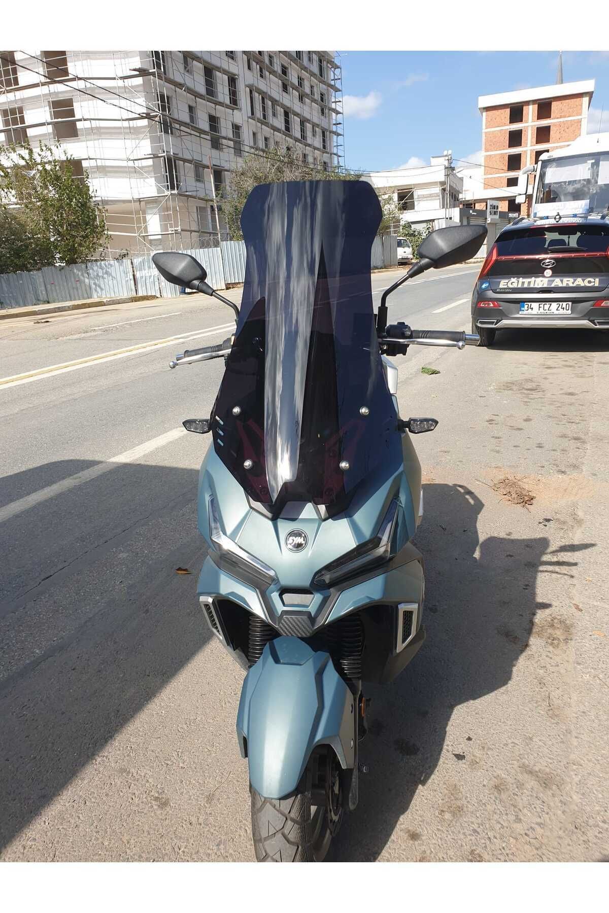 SYM Adx 125 Siperlik Ön Cam 2023-2025 Model 62cm Siyah Renkli 4mm UZUN CAM