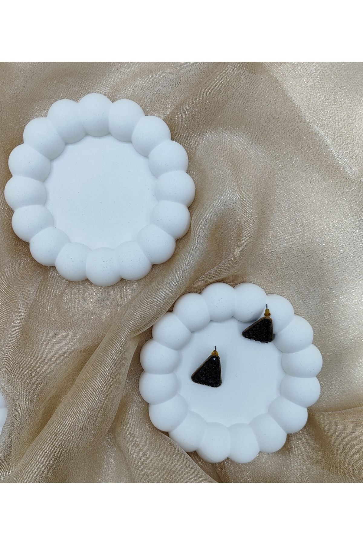 Minima Art Studio-2-Piece Buble Large Bubble Decorative Jewelry Plate Coaster Plate Bowl 2
