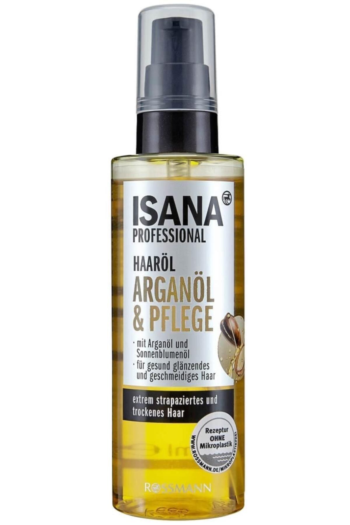 روغن حرفه ای مراقبت از مو با روغن آرگان برای موهای خشک و خیلی آسیب دیده 100 میلی لیتر. ISANA