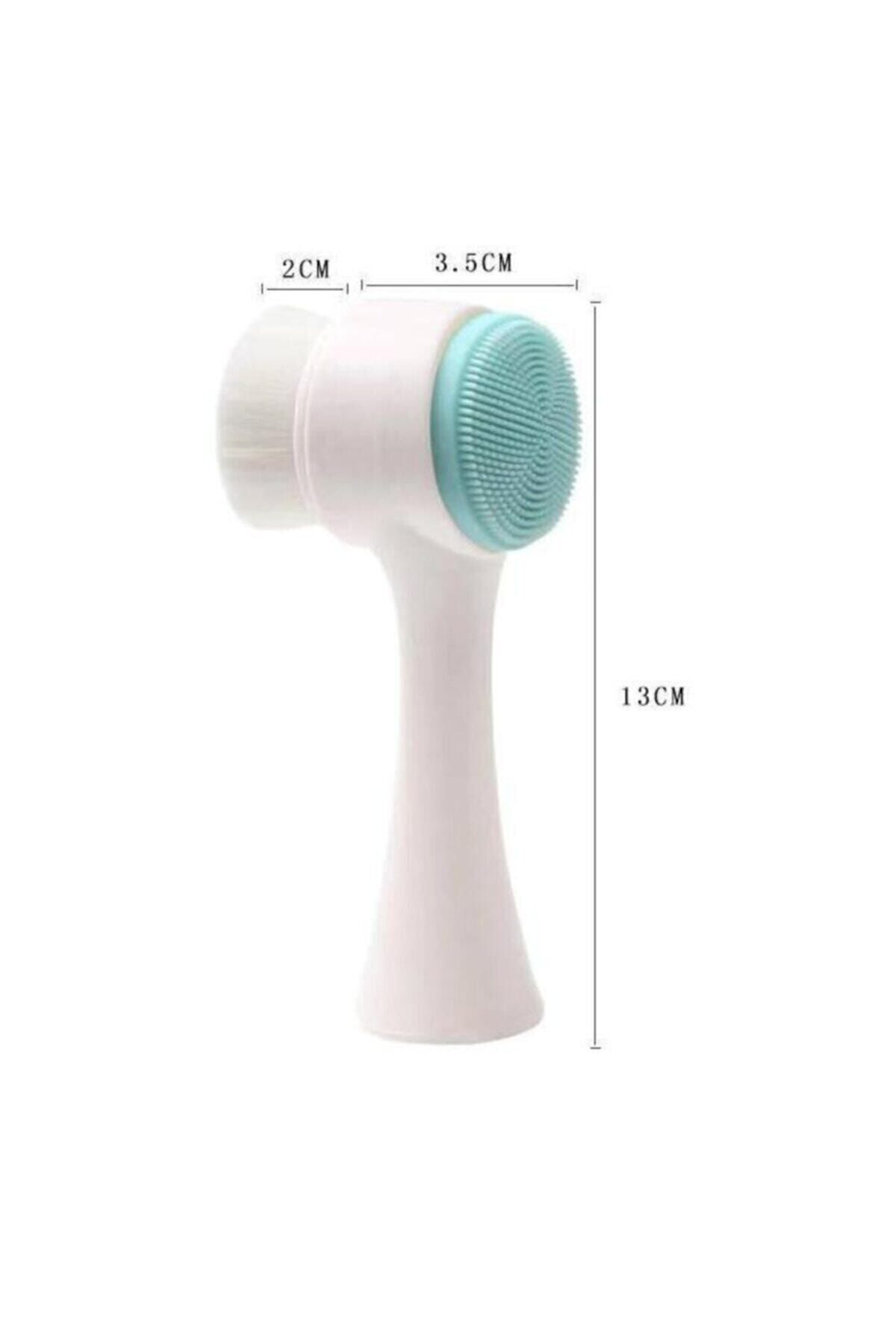 برس سیلیکونی دو طرفه مخصوص پوست صورت برای از بین بردن جوش‌های سرسیاه و آکنه — akn7444411 — تصویر 3 از 3