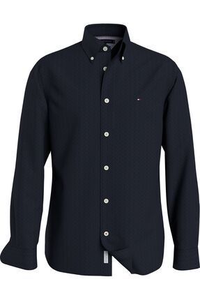 Tommy Hilfiger Erkek Gunluk Kullan ma Uygun Marka Logolu Gomlek Rahat Ve k Tasar m Lacivert Fiyat Yorumlar Trendyol