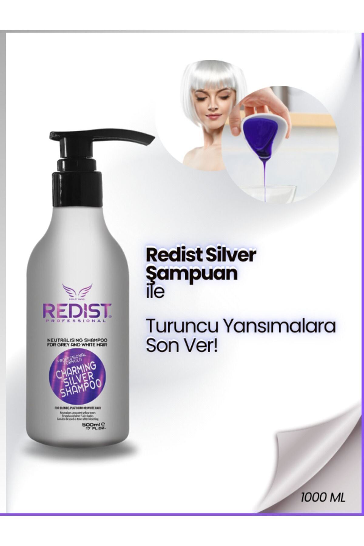 Boyalı Röfleli Beyaz Ve Gri Saçlar Için Silver Şampuan 500 ml