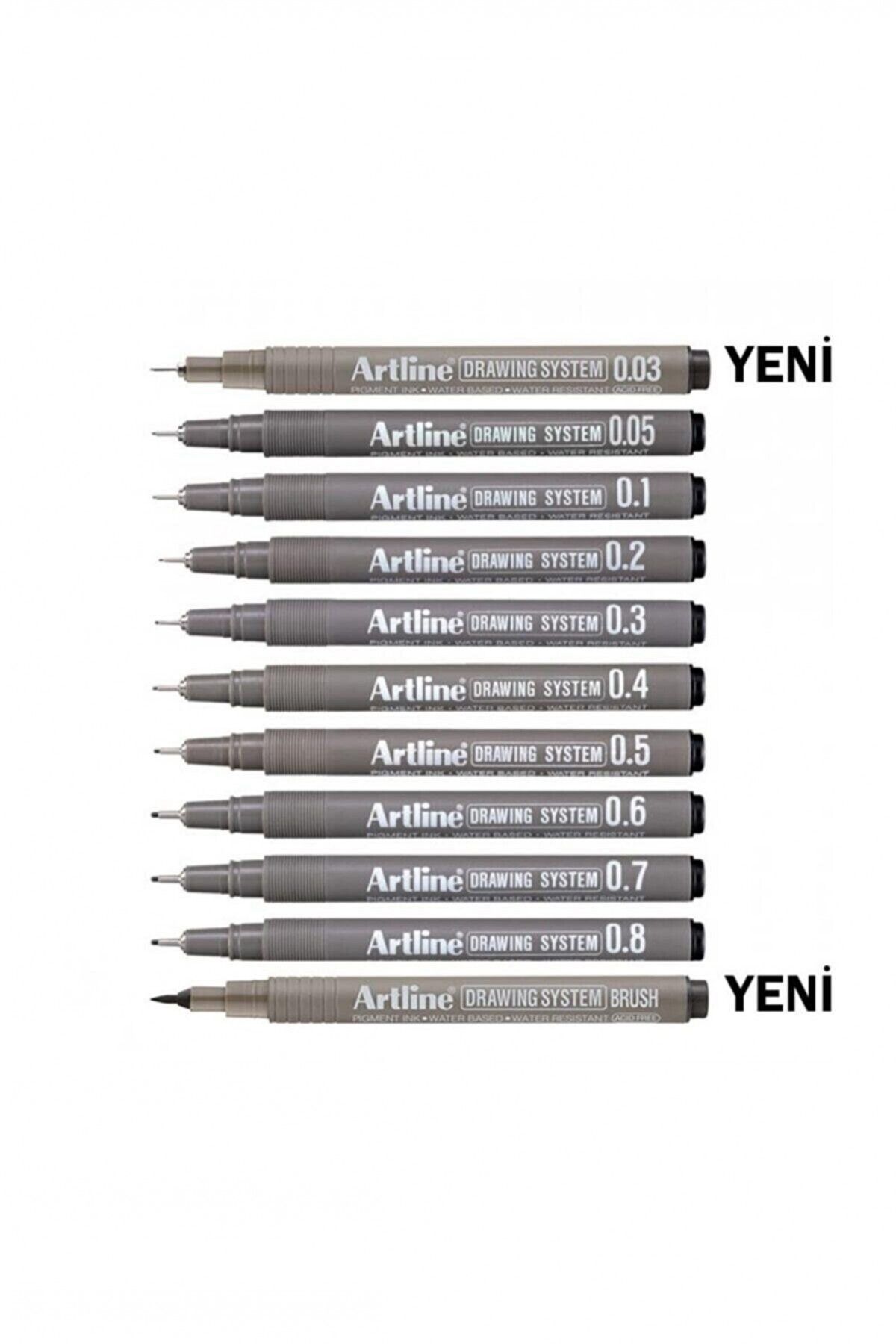 artline Drawing System Teknik Çizim Kalemi 11'li Tam Set-2