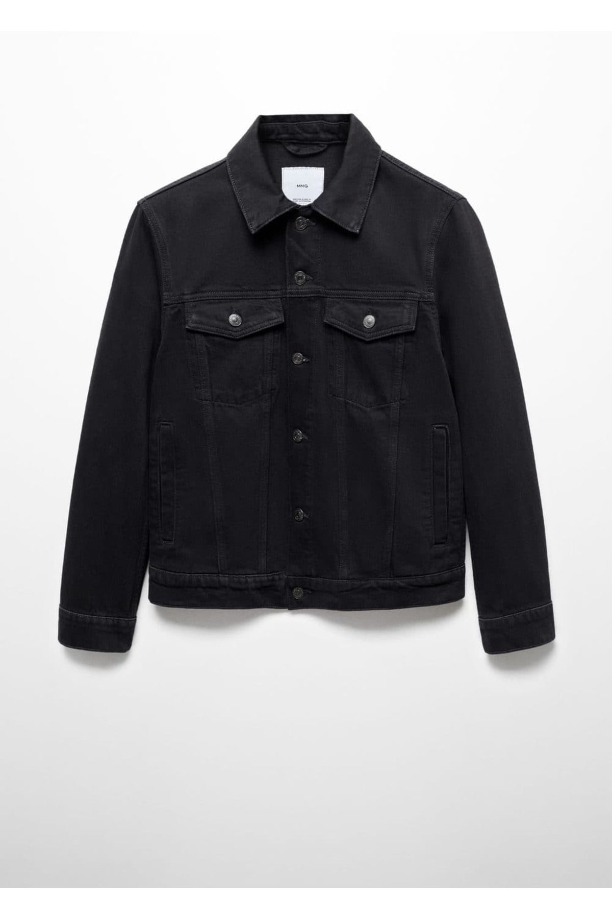 کت مشکی مردانه سیاه CEP DENiM یقه اورجینال MANGO Man