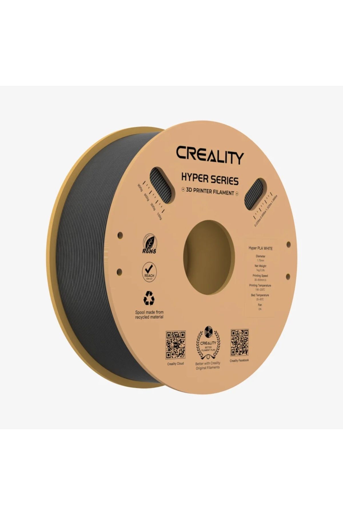 Creality Hyper Pla Filament Siyah 1.75mm 1kg