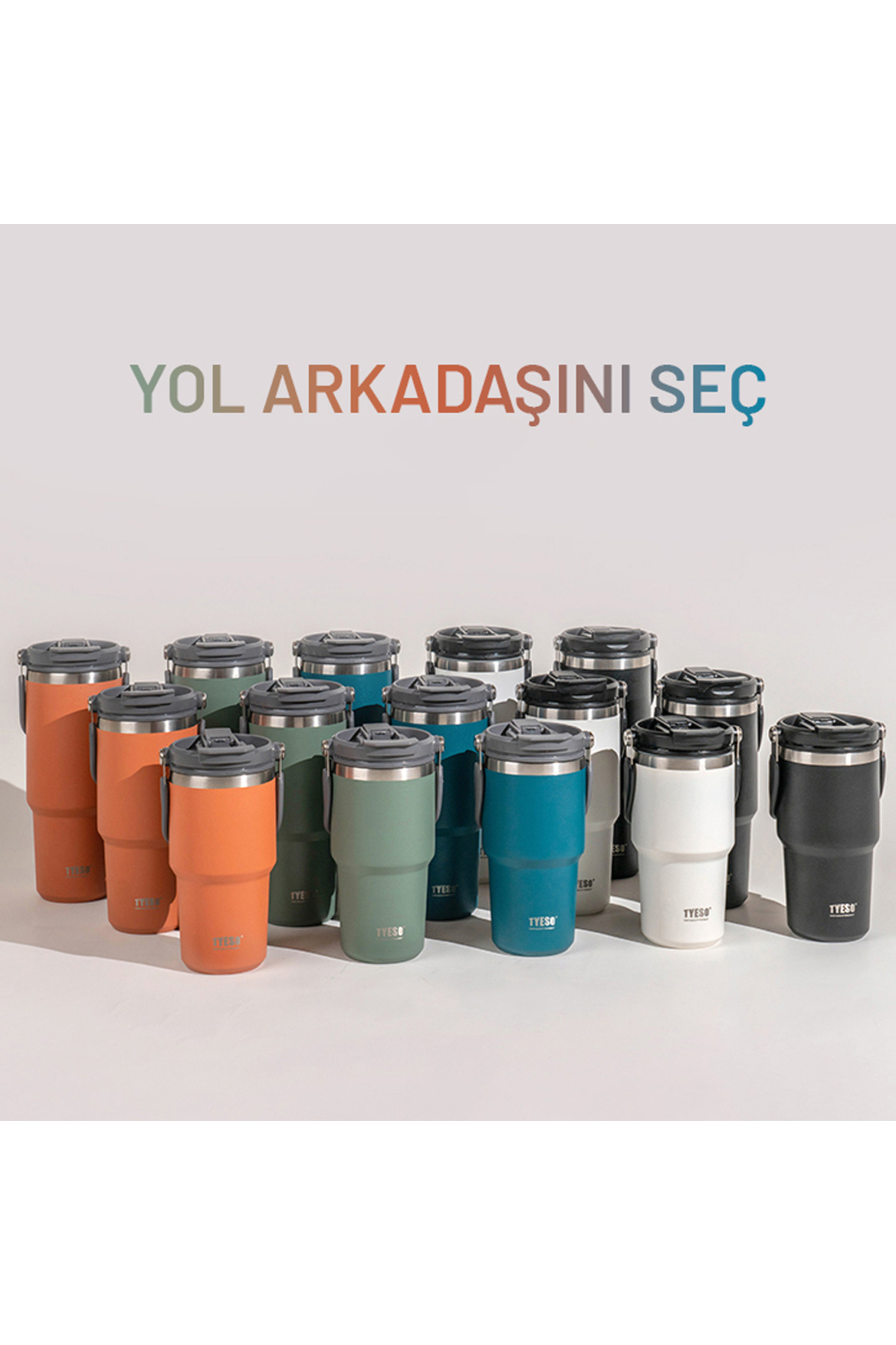 Tyeso DailyNeed Termos Vakumlu Paslanmaz Çelik 1200 ML Turuncu fotoğrafı 3 (önizleme)