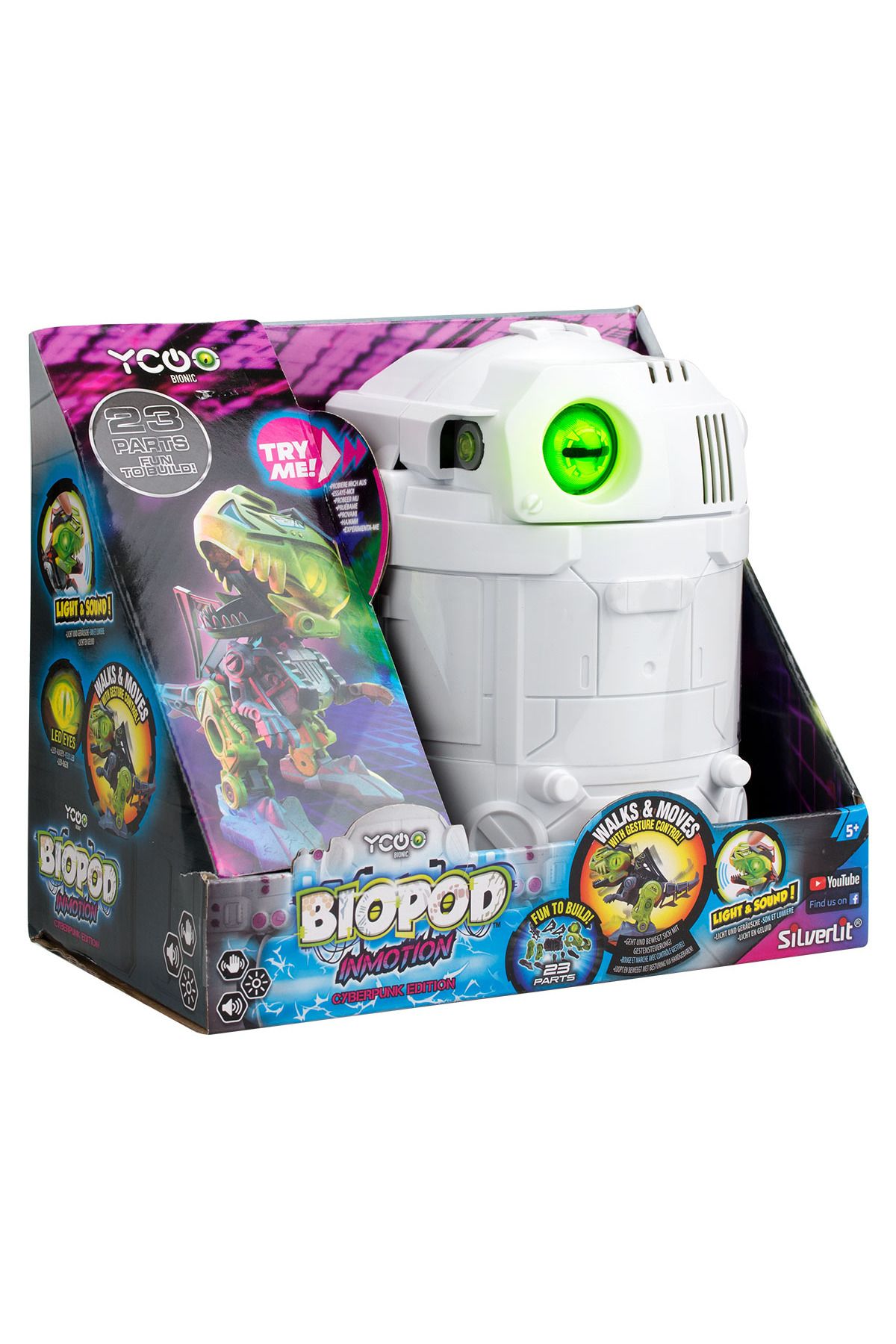 Silverlit-Silverlit Ycoo Biopod Inmotion Cyberpunk Dinosaur Robot 88092 3