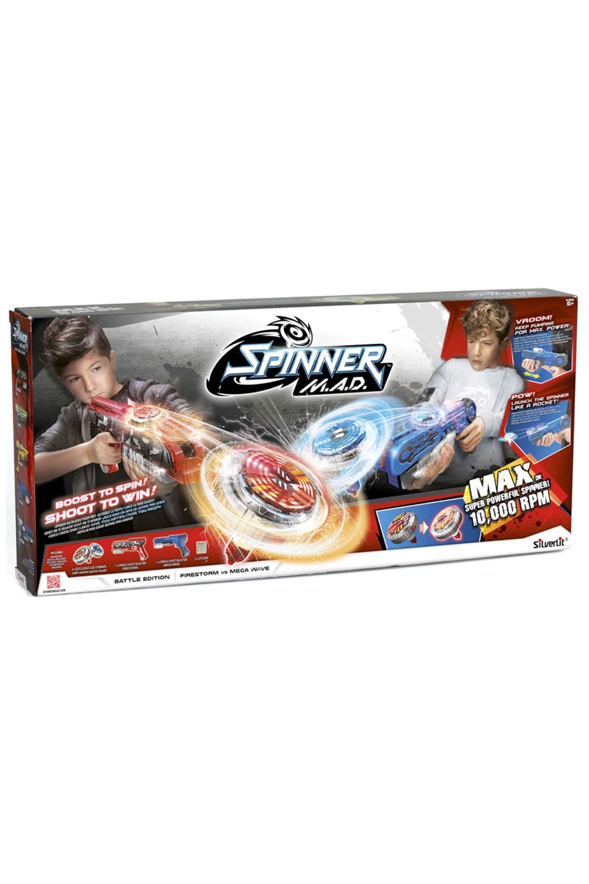 Silverlit-Spinner M.A.D Battle Edition Game Set 4