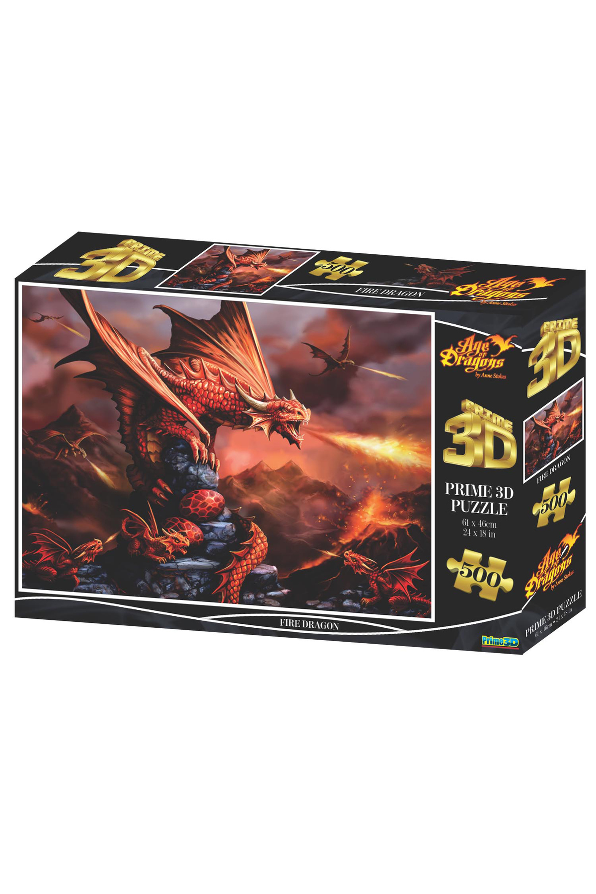 Prime 3D Fire Dragon 500 Parça Yetişkin Puzzle 10090 - Fiyatı
