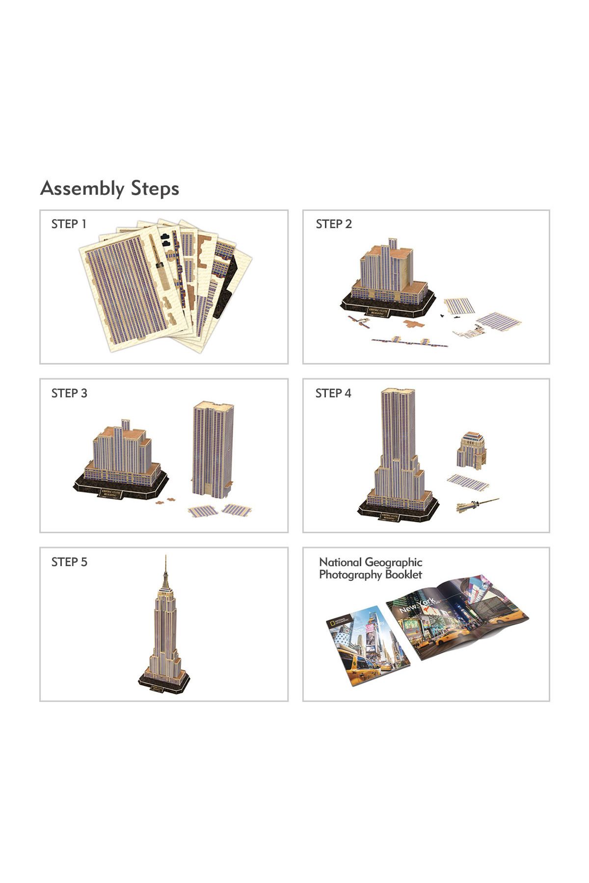 Cubic Fun-3d Puzzle National Geographic Series - Empire State Building 4