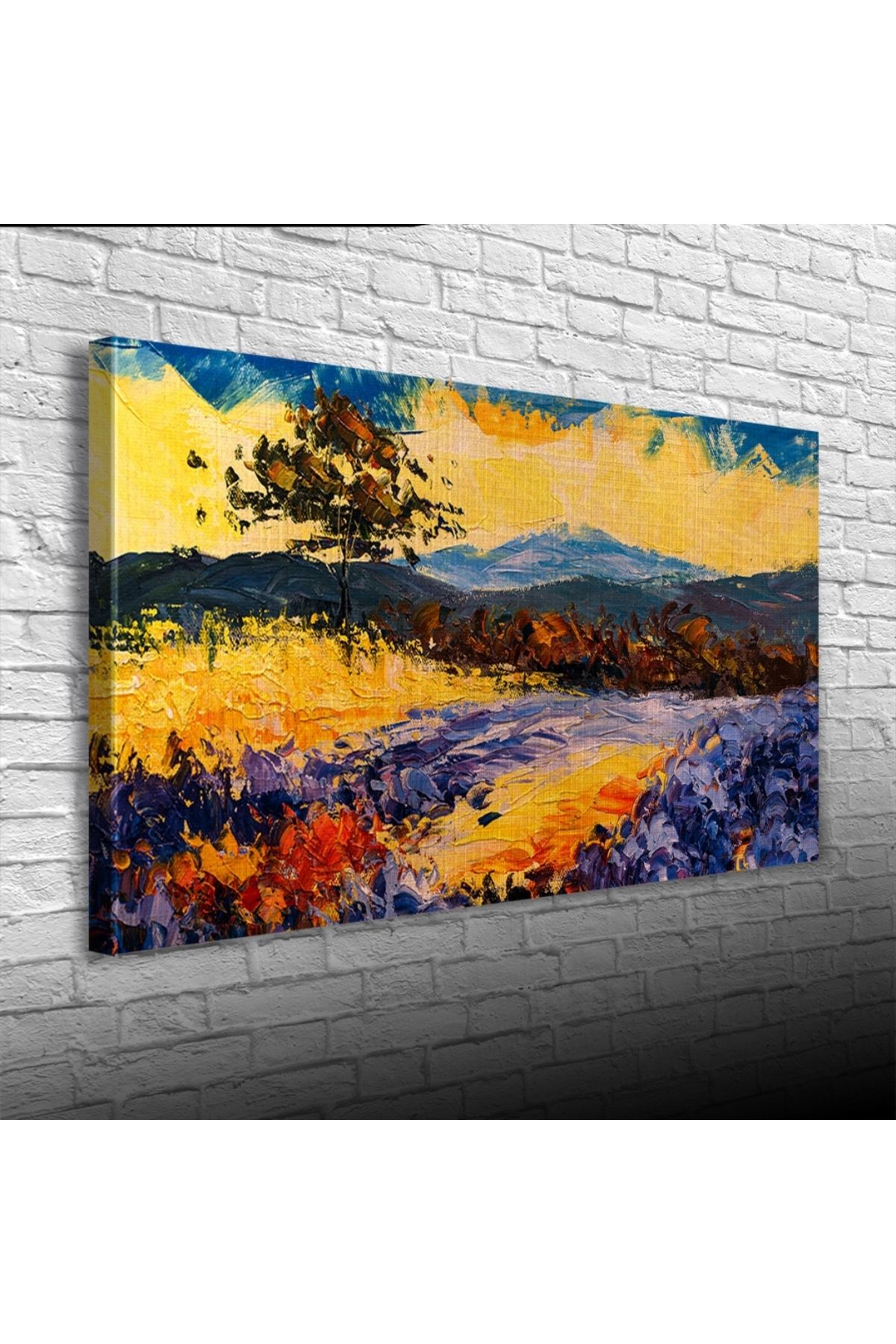 pazarella Doğa Manzarası Kanvas Tablo 60 x 120