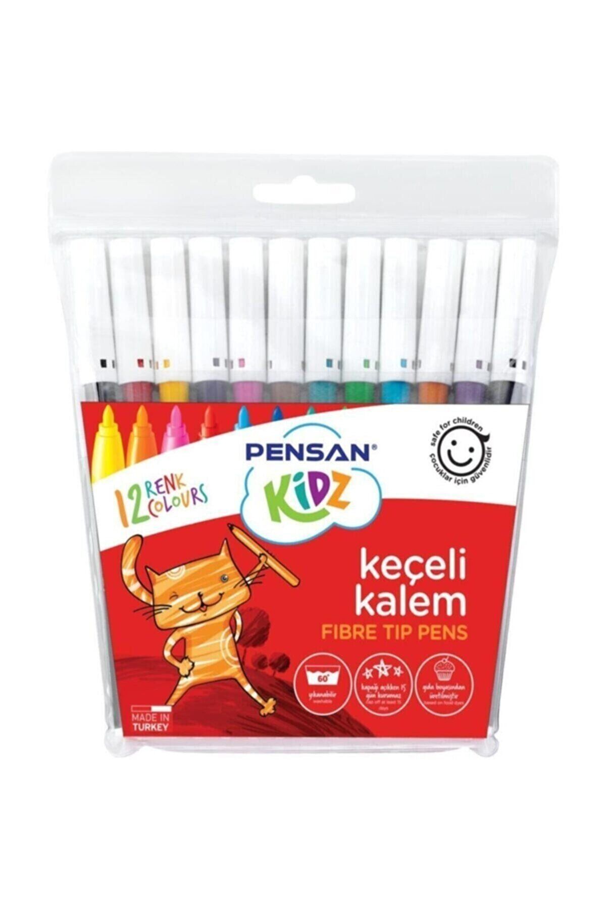 Pensan 12 Renk Keçeli Kalem