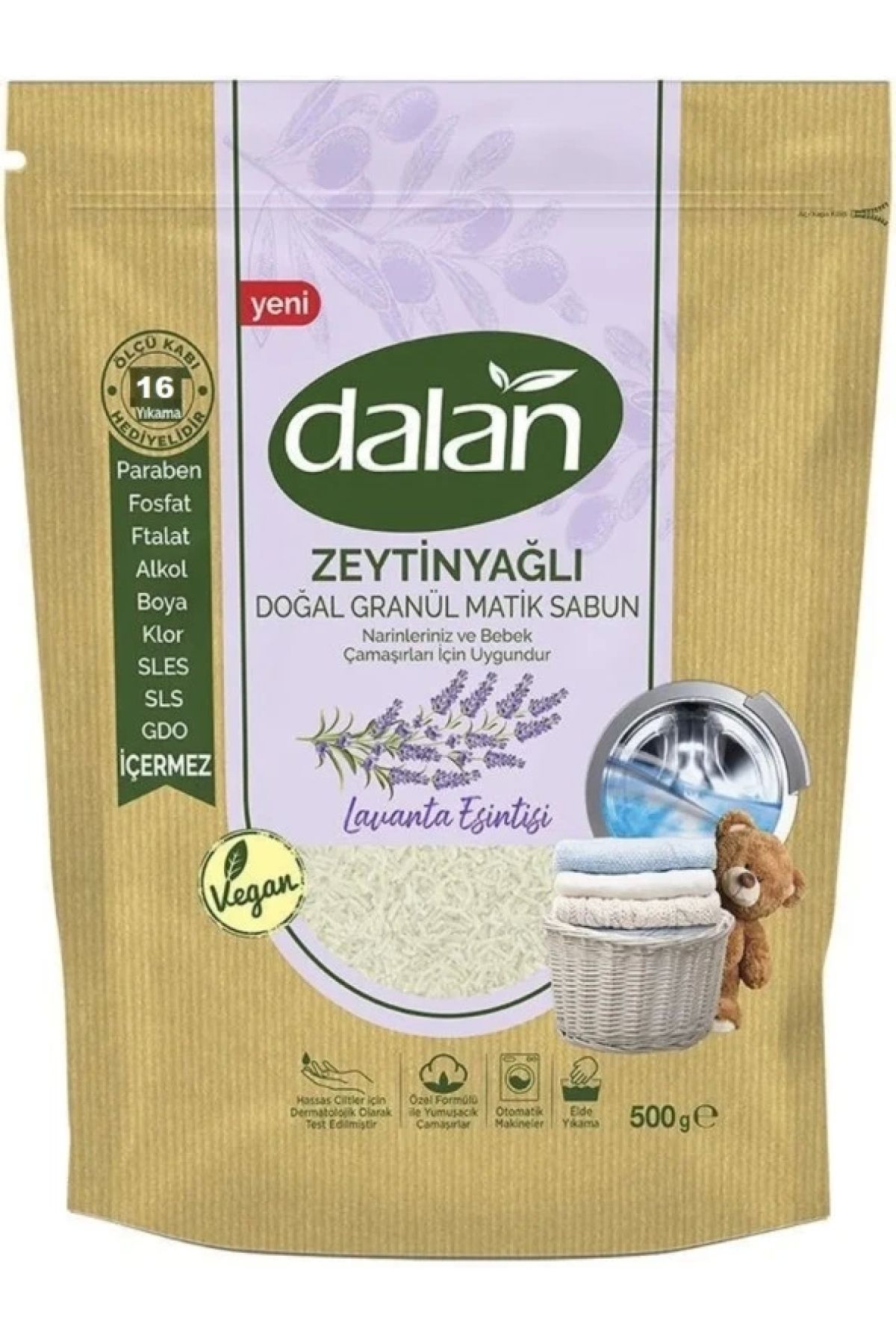 Dalan Zeytinyağlı Doğal Granül Matik Sabun Lavanta Esintisi 500 gr