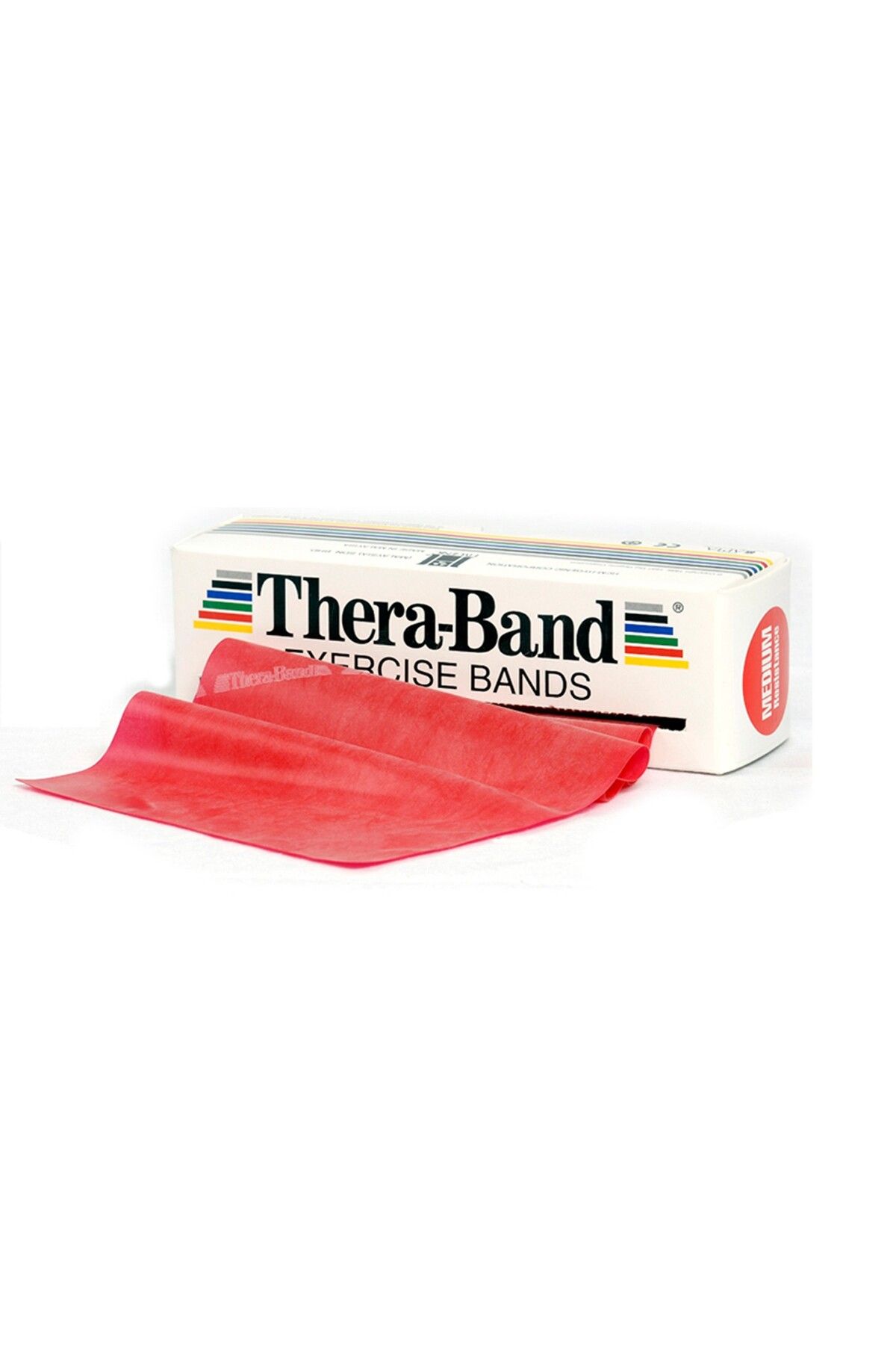 کش مقاومتی سفید ® باند تمرین 5.5 متر متوسط ، قرمز Theraband