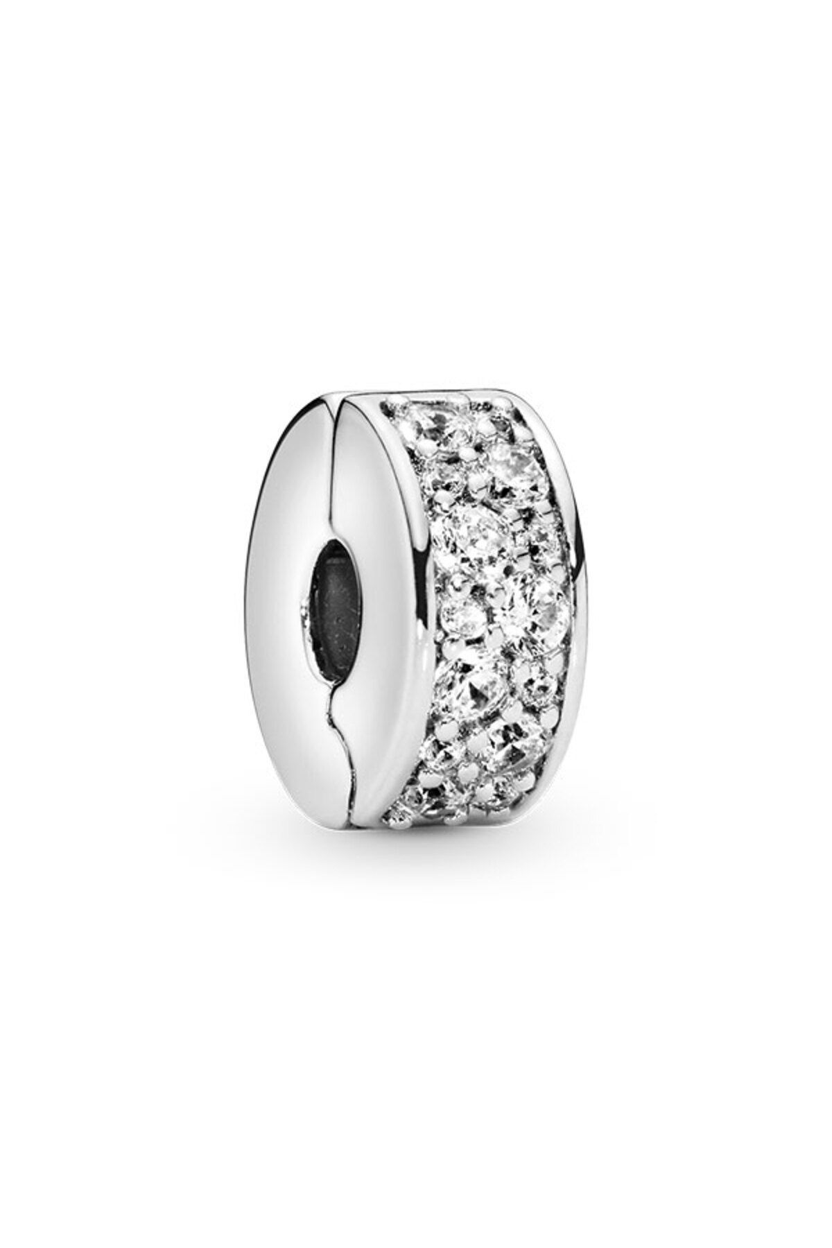 Pandora Şeffaf Pavé Klips Charm