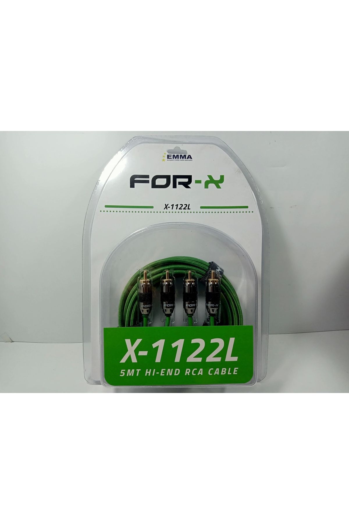 For-X Ofc Rca Kablosu 5 Metre – X-1122l Profesyonel %100 Bakır Amfi Rca Kablosu