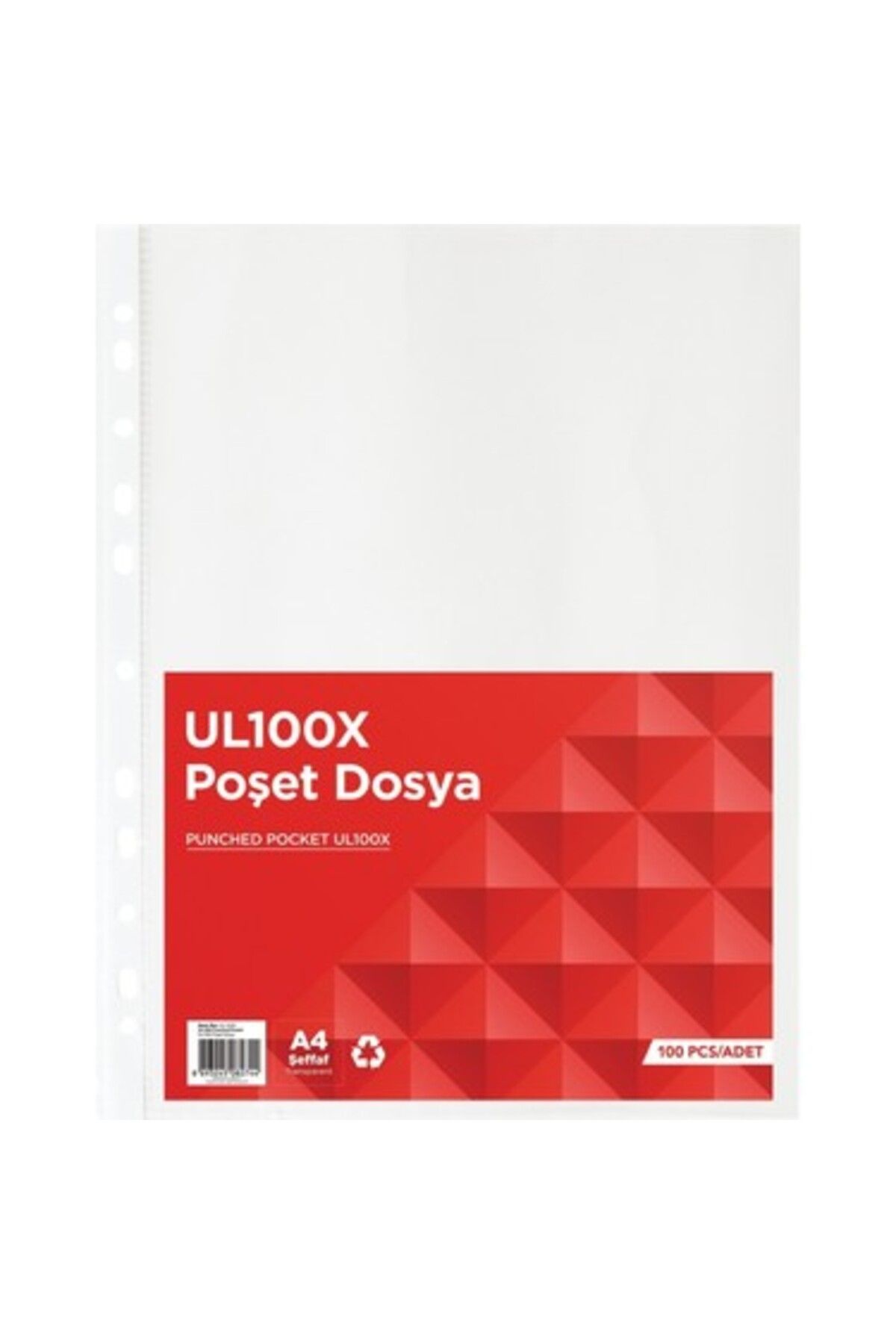 Noki Norex Ul100x Poşet Dosya A4 Şeffaf 100 Lü