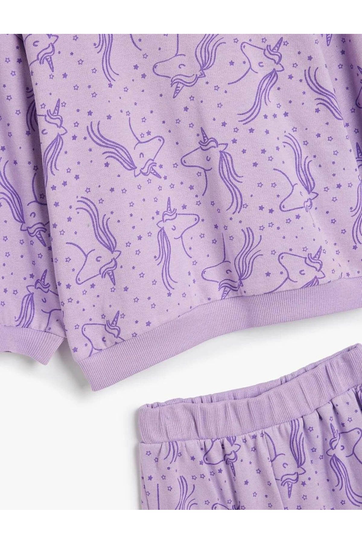 Koton-Lilac Baby Girl Set - Bottom-Top Set 5Wmg10055Ak 2