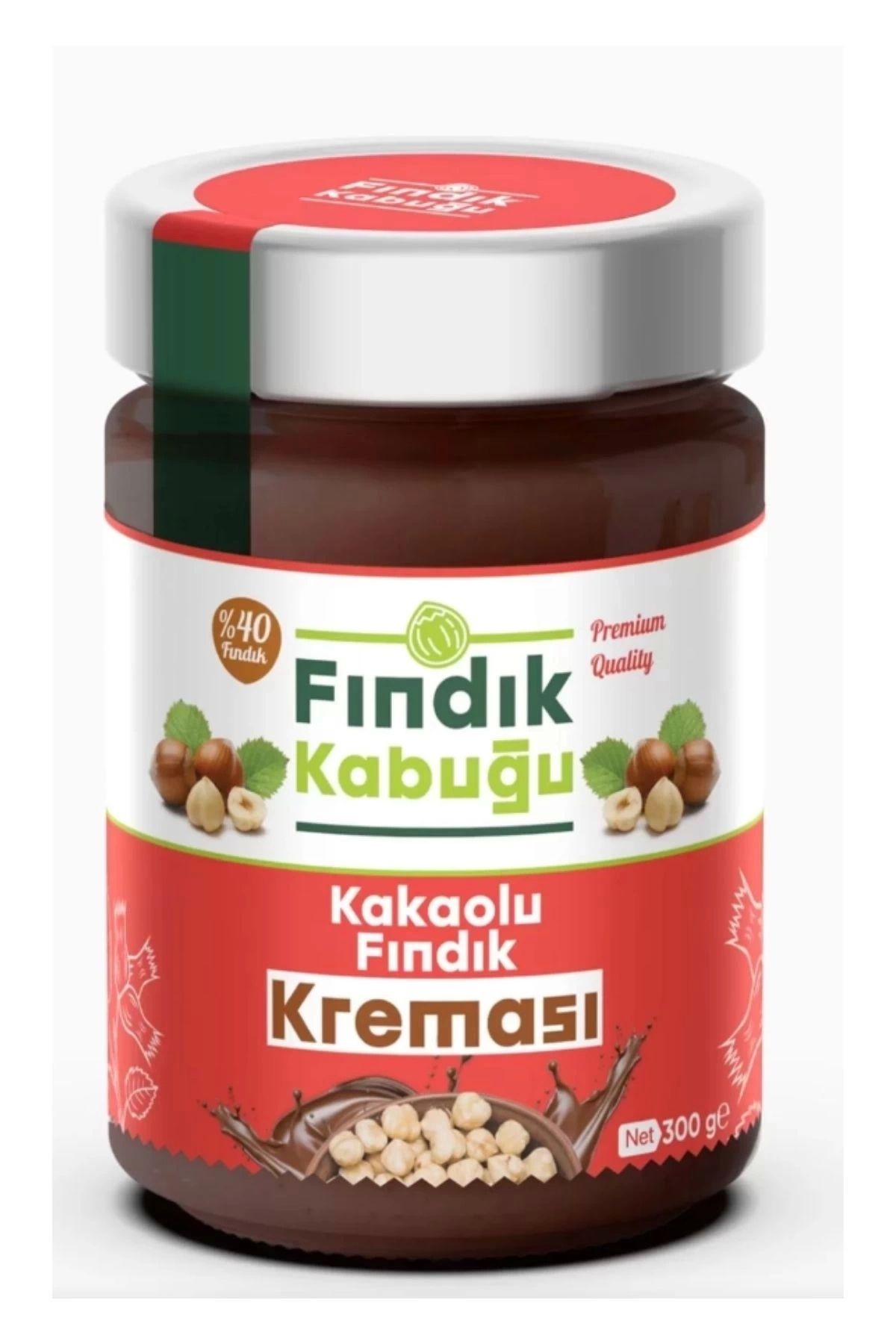 Fındık Parçacıklı Kakaolu %40 Fındık Kreması 300 gr