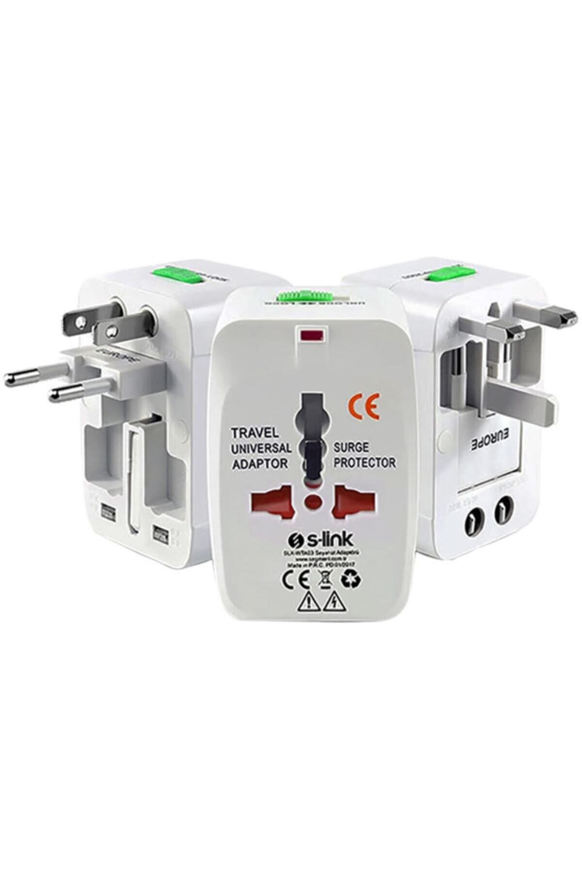 Axe Tools-White Universal Travel Adapter Multi Chinese Hong Kong Plug Socket Converter Adapter 1