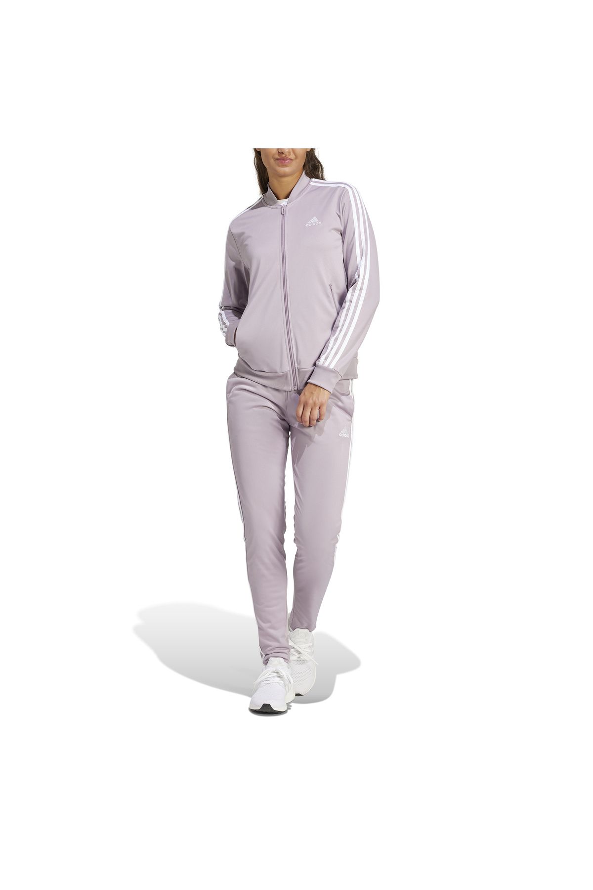 adidas-W 3S Tr Ts Purple Women's Tracksuit Set Is0852 5