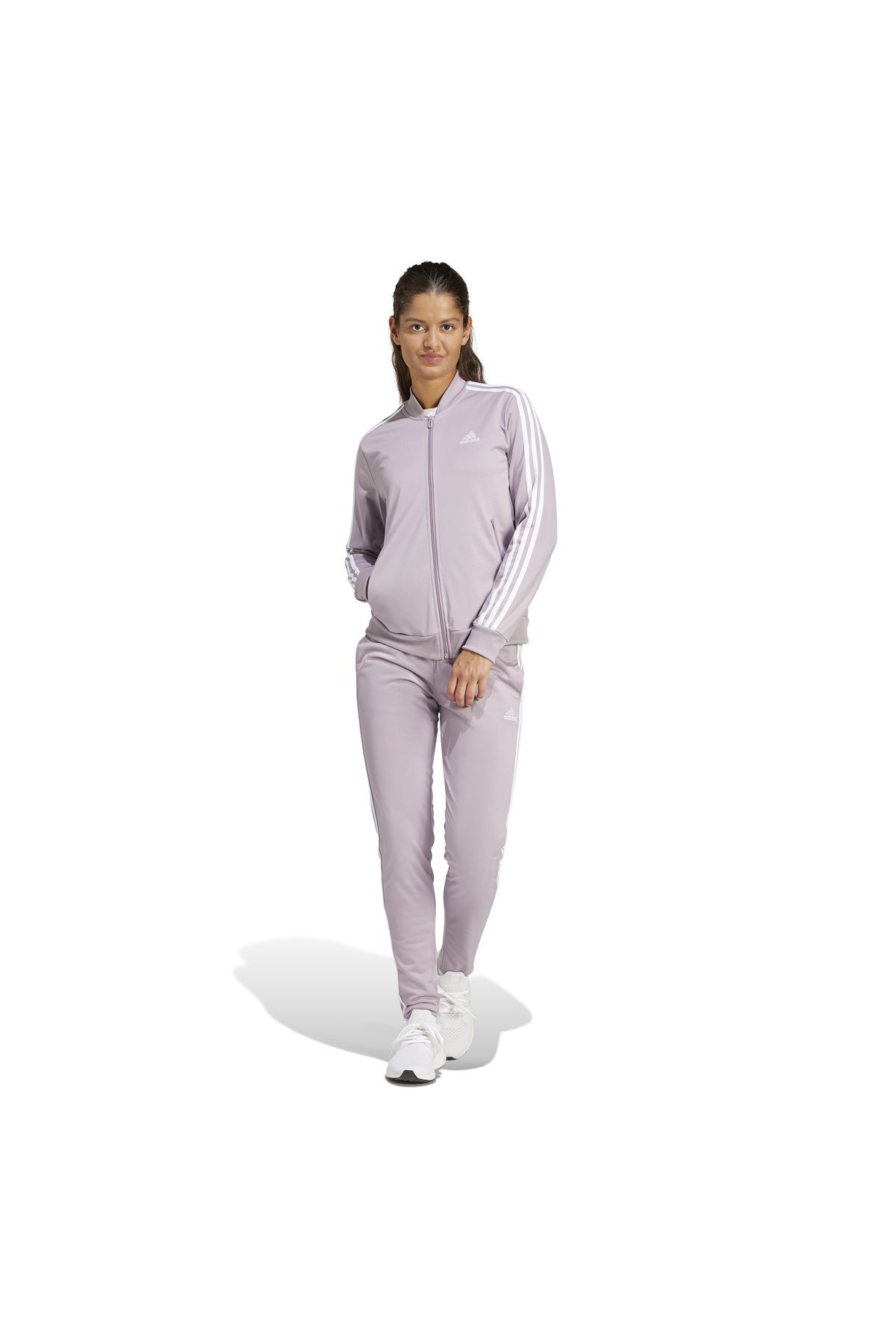 adidas-W 3S Tr Ts Purple Women's Tracksuit Set Is0852 1