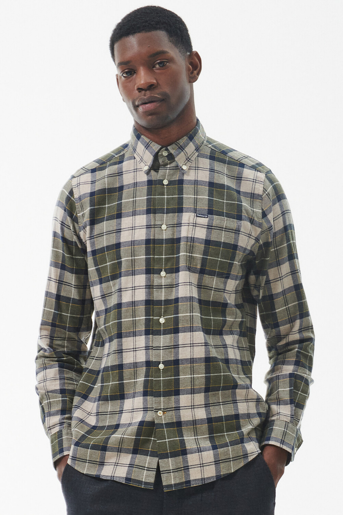 پیراهن مردانه آستین بلند | باربور Barbour MSH4991-TN16 - تصویر 3