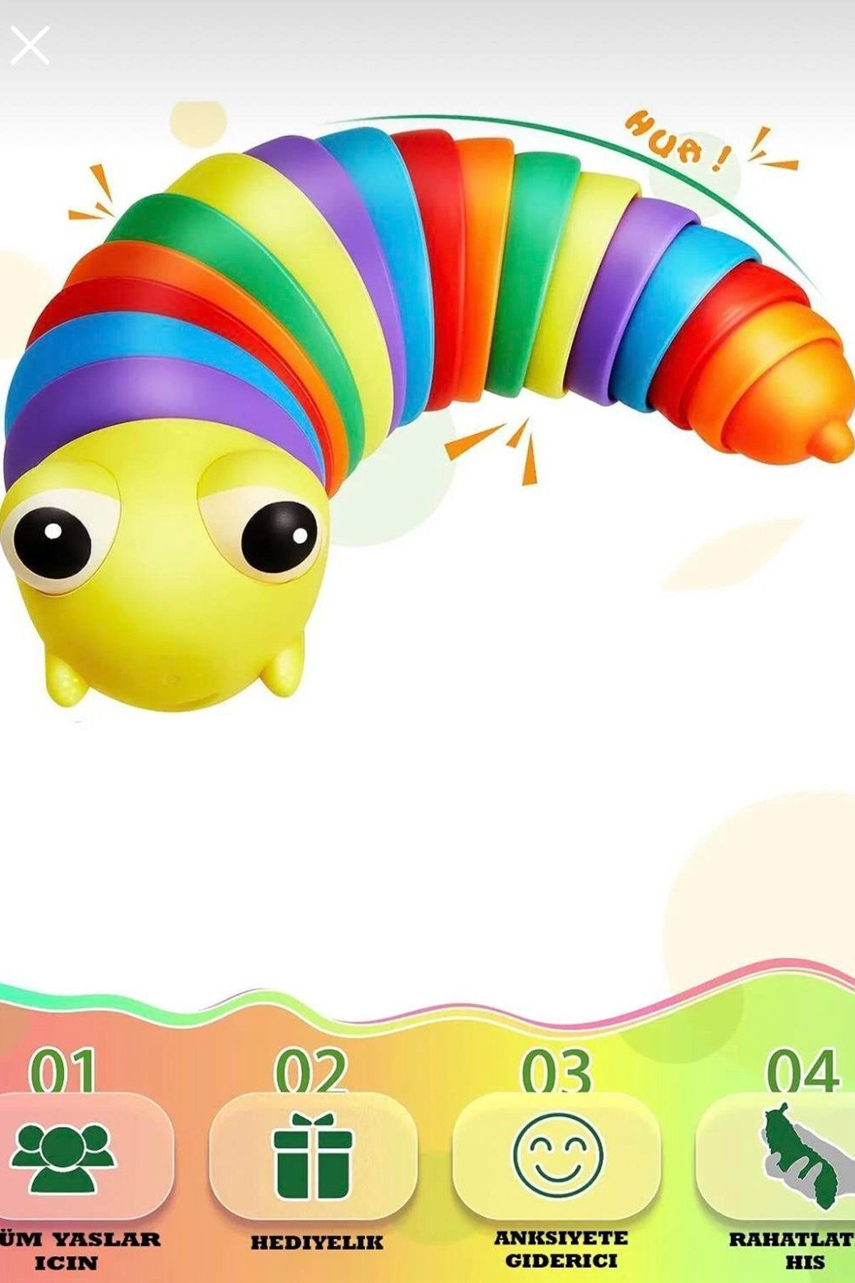 CAN OYUNCAK Sevimli Eğitici Tırtıl
