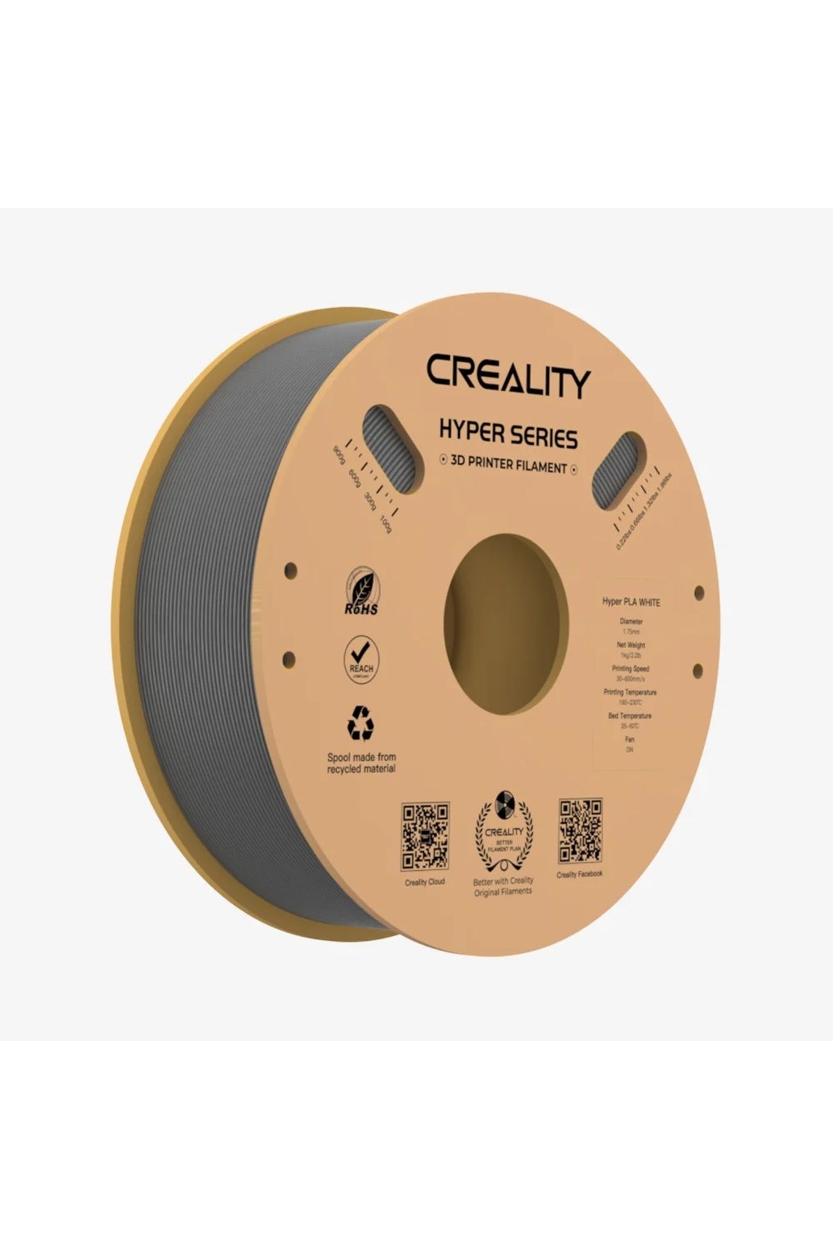 Creality Hyper Pla Filament Gri 1.75mm 1kg