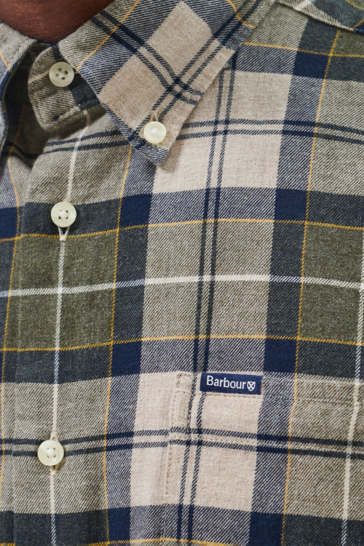 پیراهن مردانه آستین بلند | باربور Barbour MSH4991-TN16 - تصویر 6