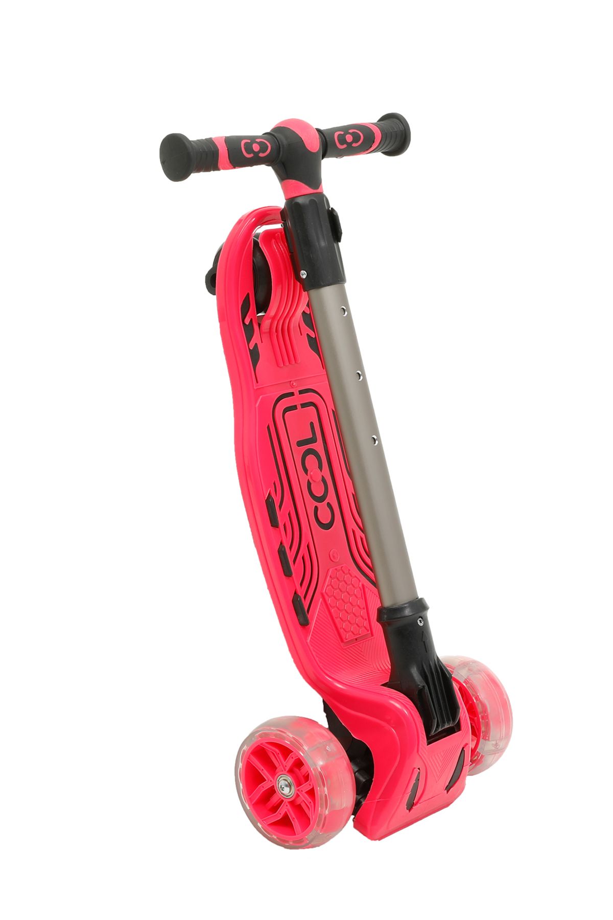 اسکوتر کودکان چند رنگ مردانه و زنانه چرخ های خنک Maxi Scooter Pink FR59144 Furkan Toys