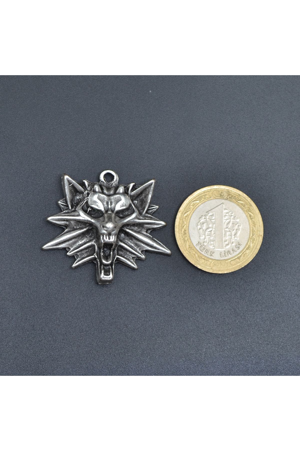 Bu Farklı-The Witcher 3 Chain Necklace - Silver Plated - Code:347-1 6