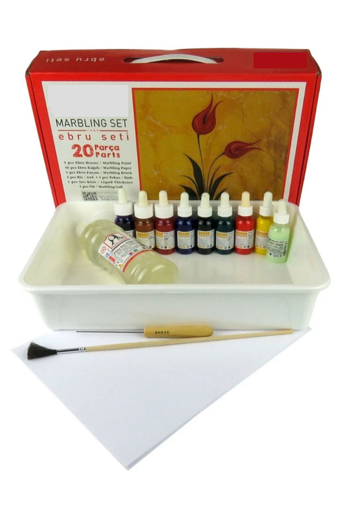 boyass ADASRA Ebru Boya Seti A4 ( 20 Parça ) - Fiyatı, Yorumları