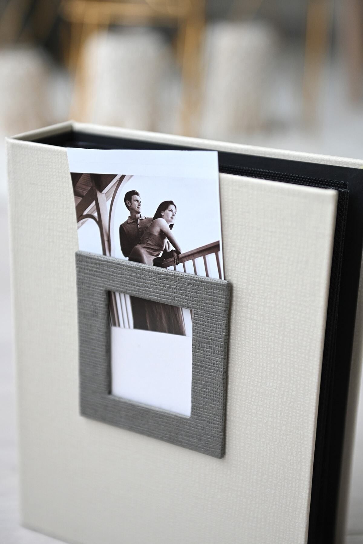 Dressy Home 13x18 Cm 100’lük "vizon" Koton Desenli Fotoğraf Albümü -