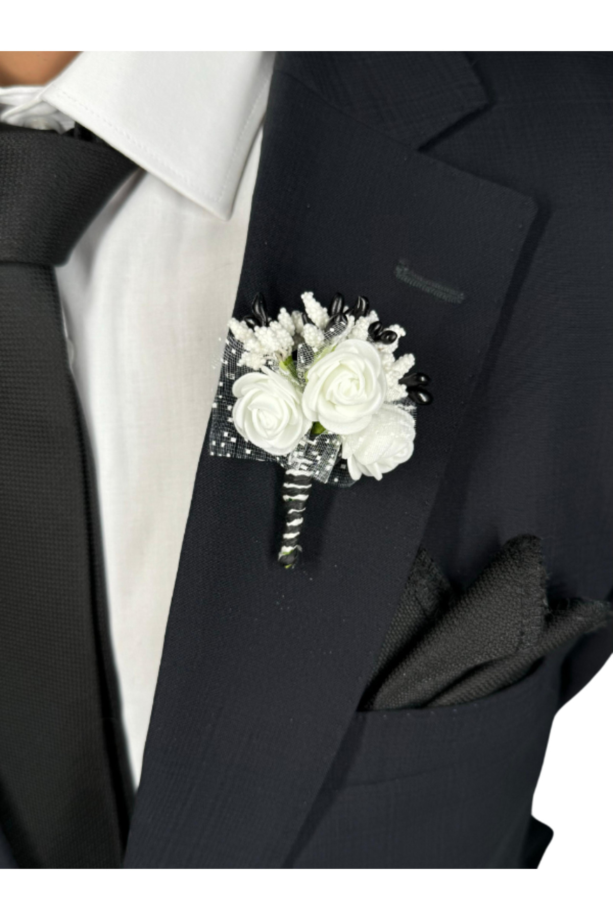 HARES Damat & Sağdıç Özel Yaka Çiçeği