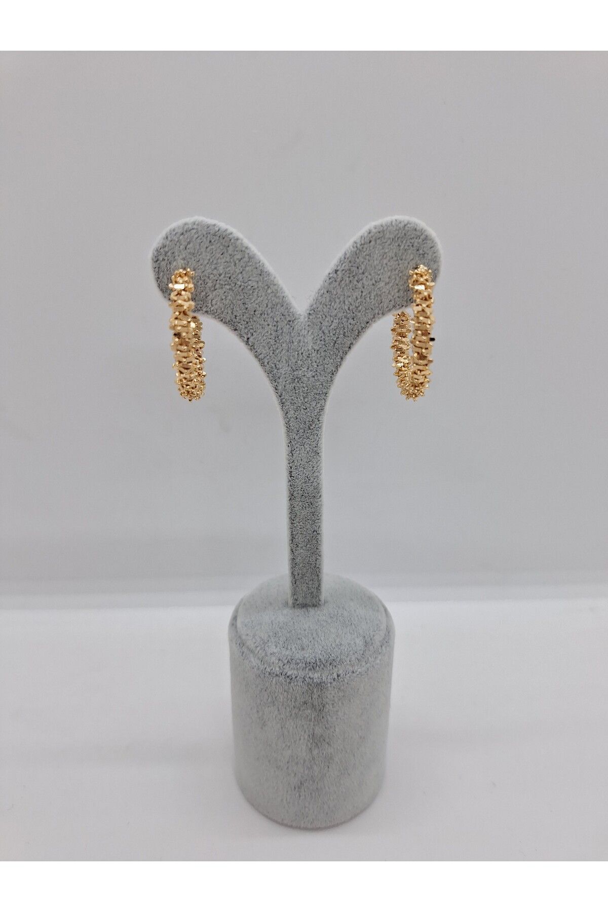 stainles steel-3 cm Steel Star Powder Dorica Hoop Earrings 2