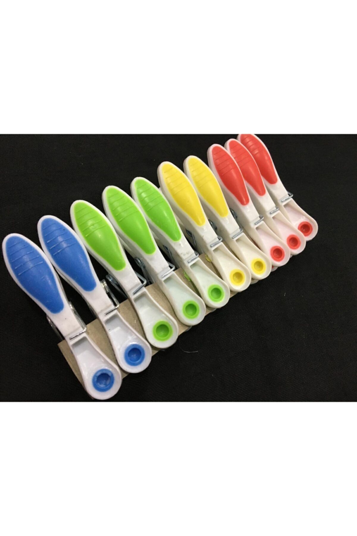 Zambak 20-Piece Silicone Clothespin Set - No Trace, 10 Pieces Total