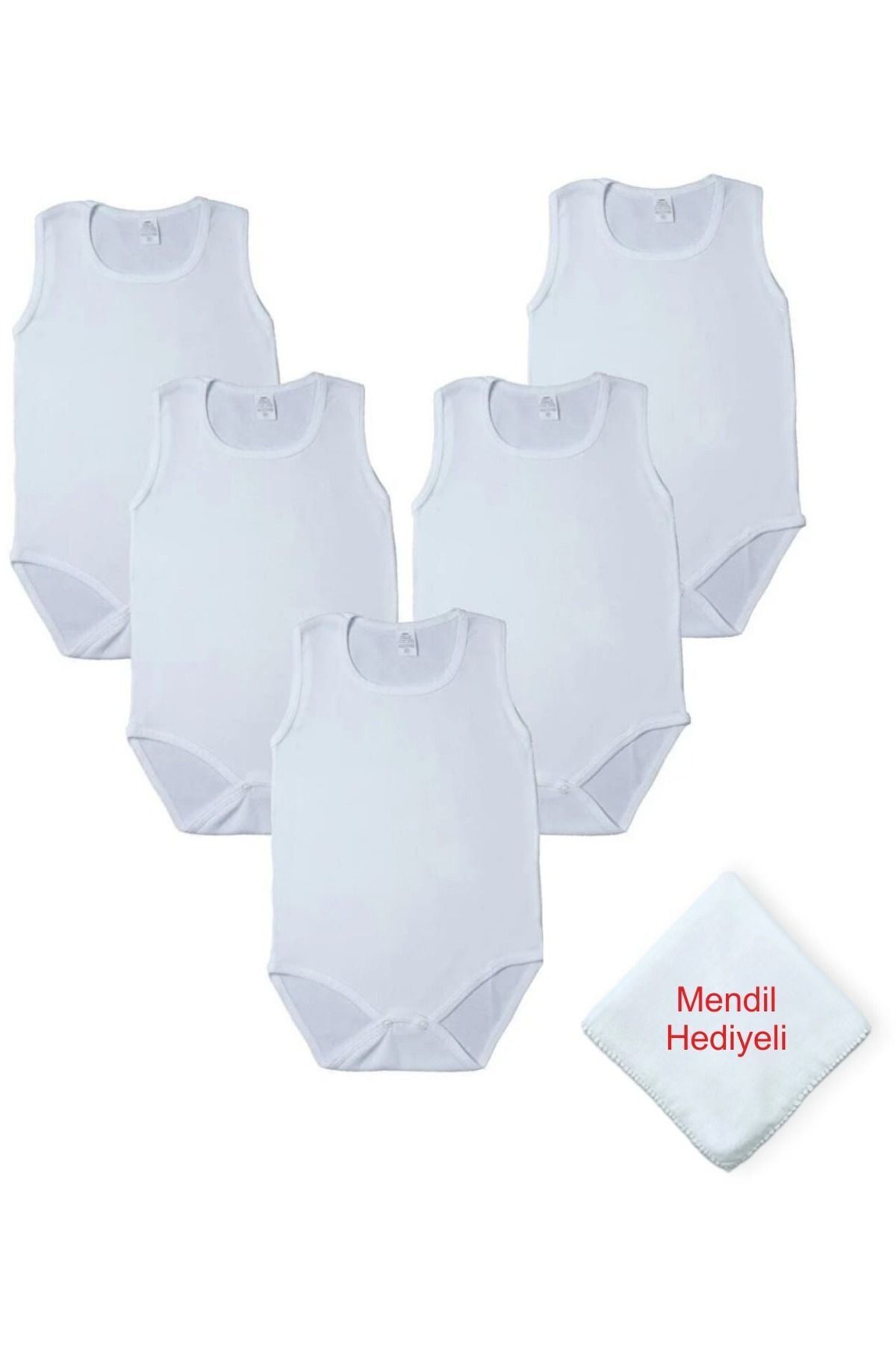 Baby Bodysuit 5-Pack Rib 100% Cotton