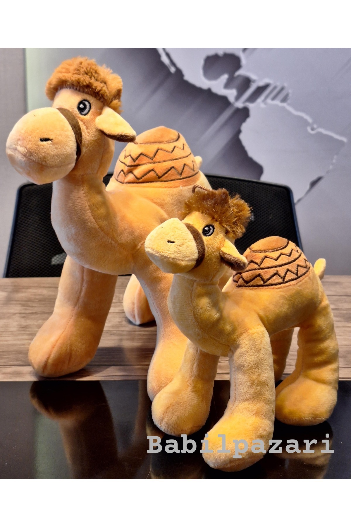 Genel Markalar Deve Anne ve Yavrus Peluş Oyuncak