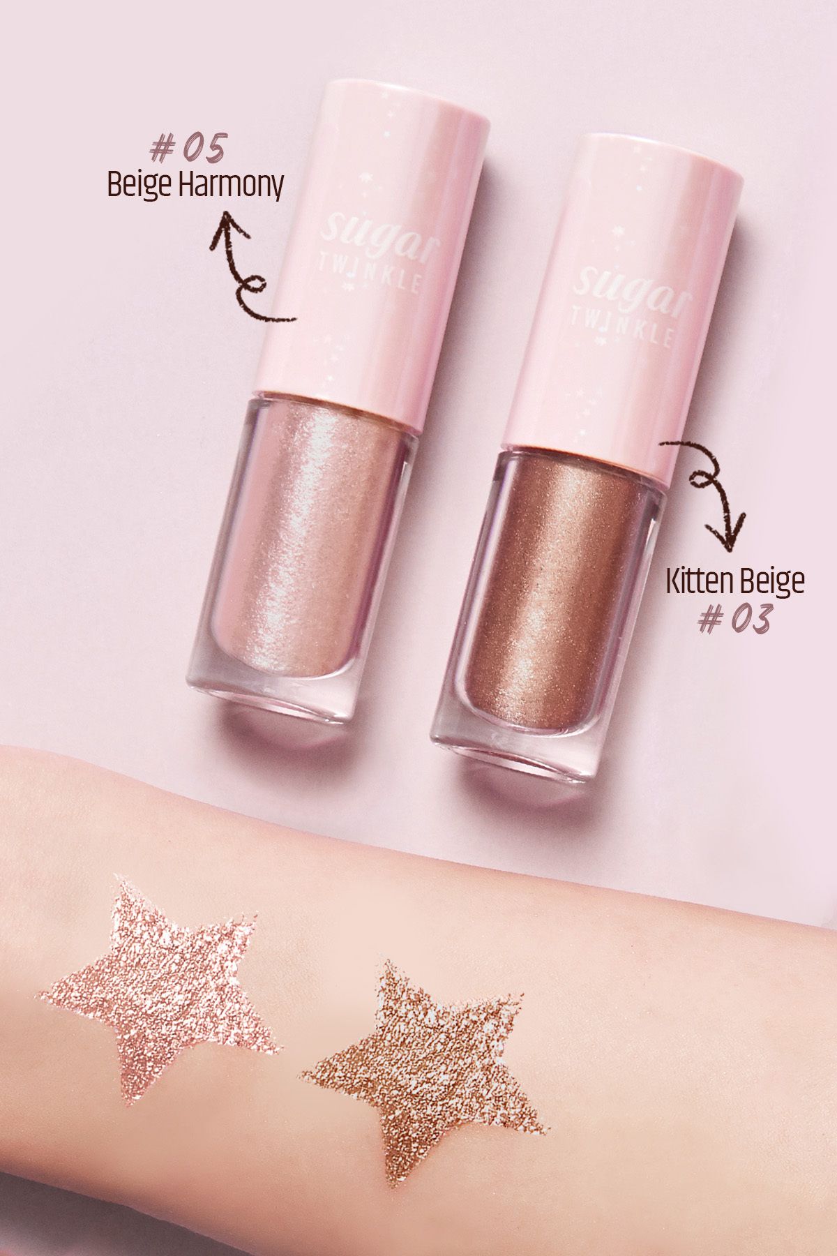 PERIPERA-Liquid Shadow with Intense Luminous Appearance Peripera Sugar Twinkle Liquid Shadow (3 Kitten Beige) 5