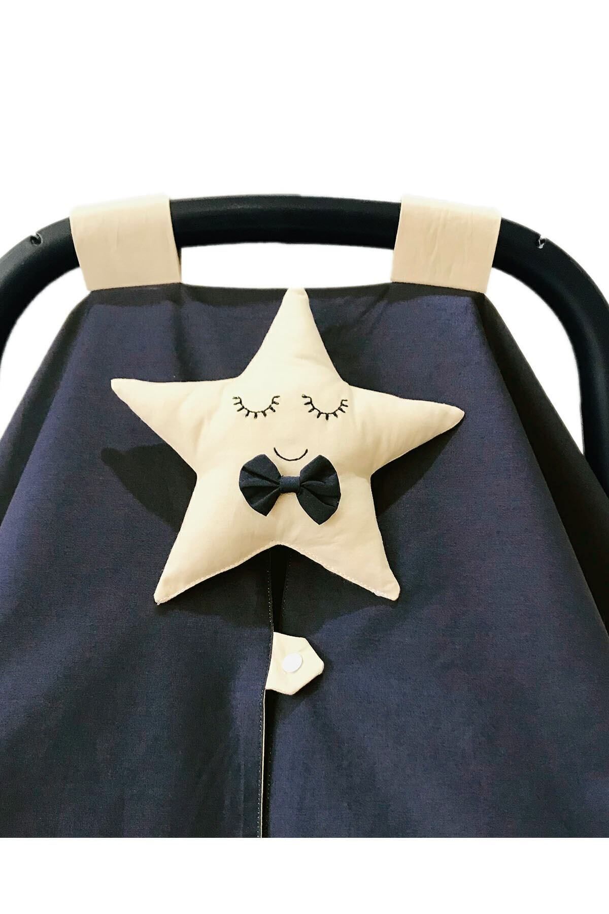 Atölye Eda Exclusive Siyah-krem Puset Örtüsü Minderi Çarşafı 3 Parça fotoğrafı 2 (önizleme)