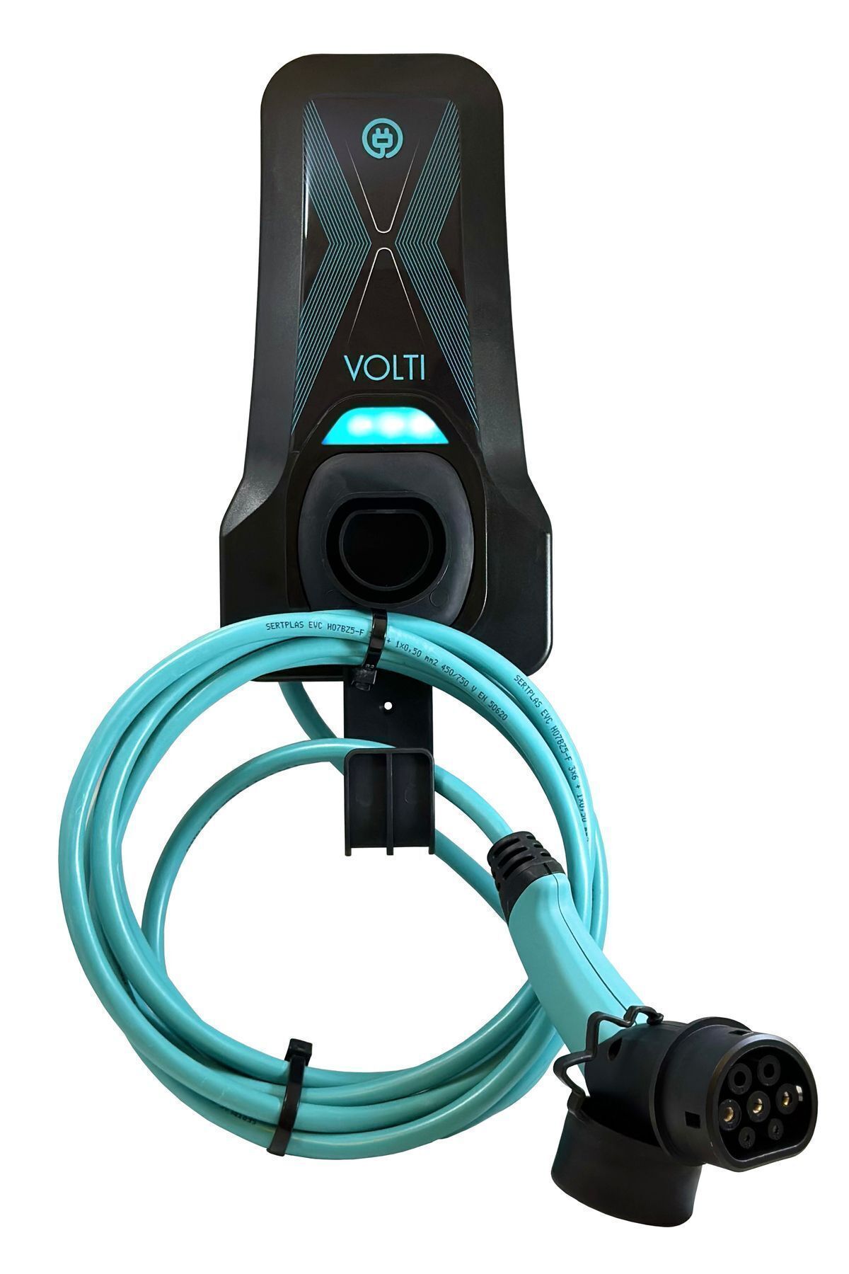Volti Elektrikli Araç Şarj Istasyonu - Tip-2, 7.4 Kw, 32a, 230v Ac, Düz Kablo, Togg/tesla Uyumlu
