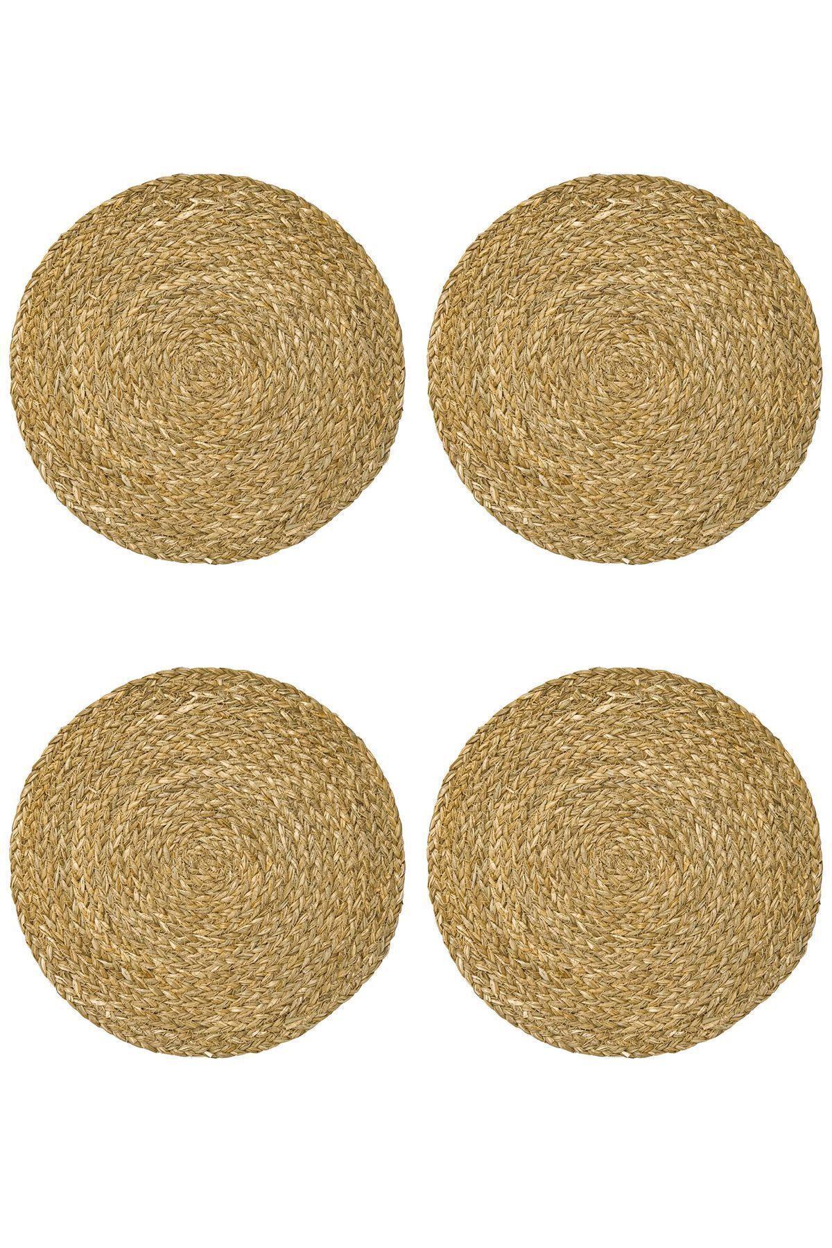 CNTG Design-4 Pcs Wicker Plate Mesh American Serving Plate Pan Pot Coaster Tableware Serving Presentation 3