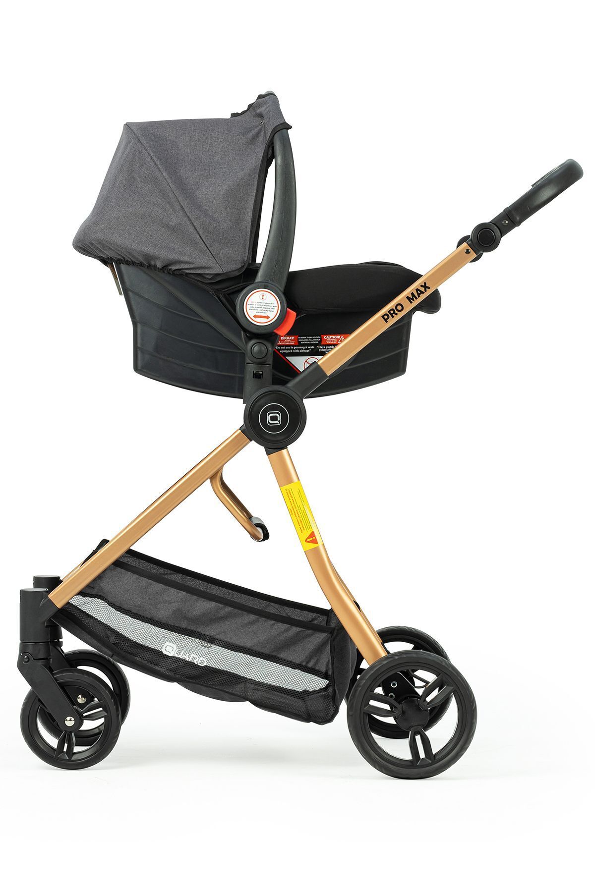 Promax Travel Sistem Bebek Arabası Gold-Antrasit 4