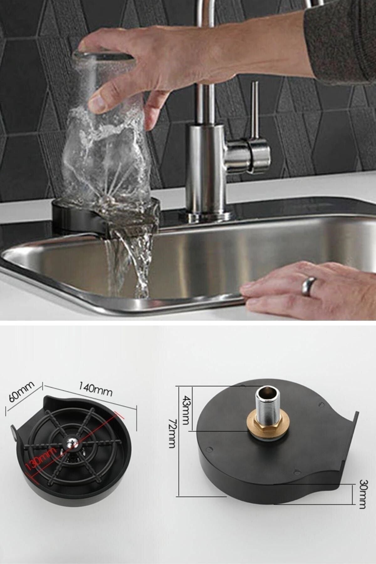 Riddex-Practical and Water-Saving Countertop Pressure Cup Washer 6