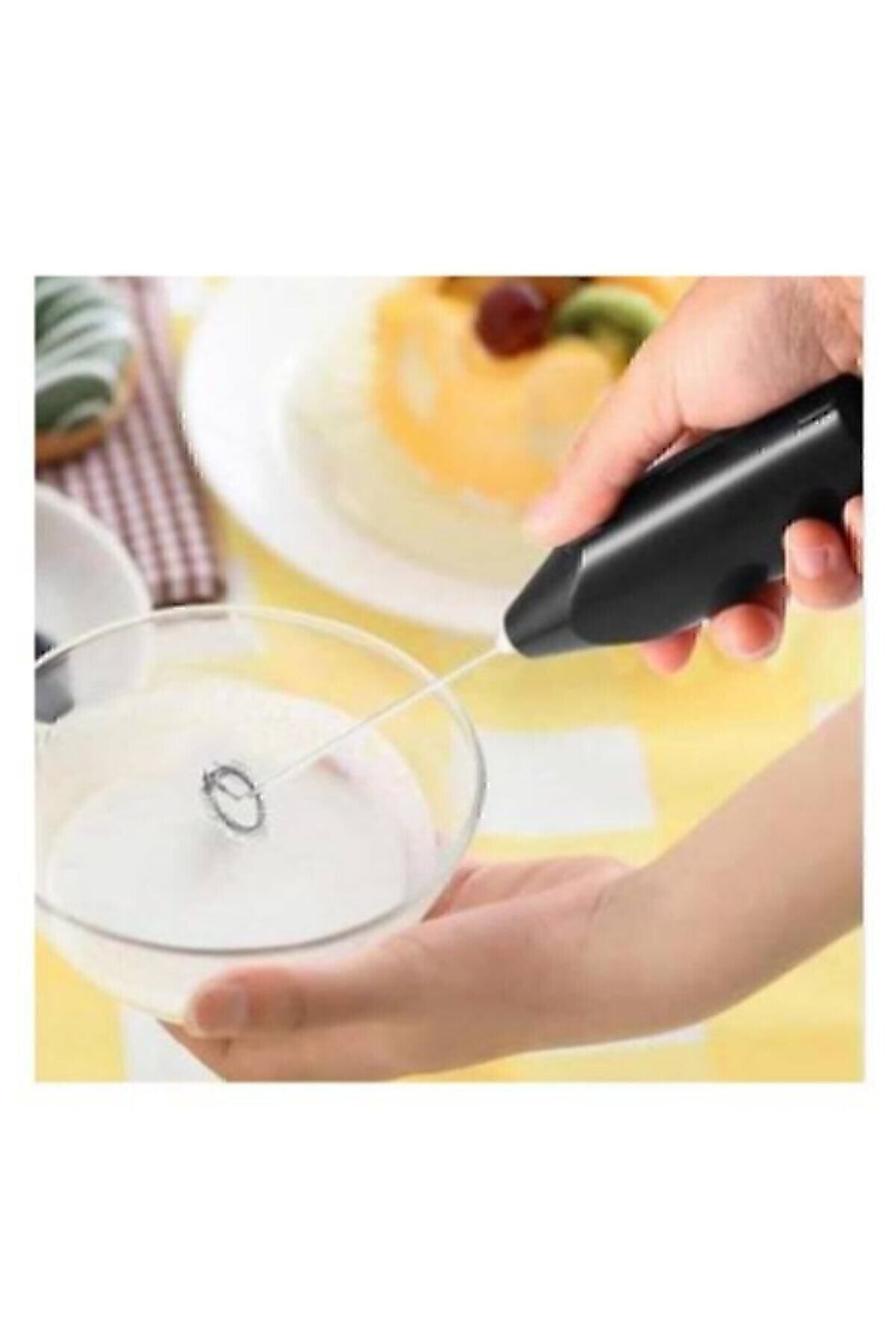 Mini Mikser Kahve Süt Köpürtücü Karıştırıcı Cappucino Mixer Pilli Çırpıcı