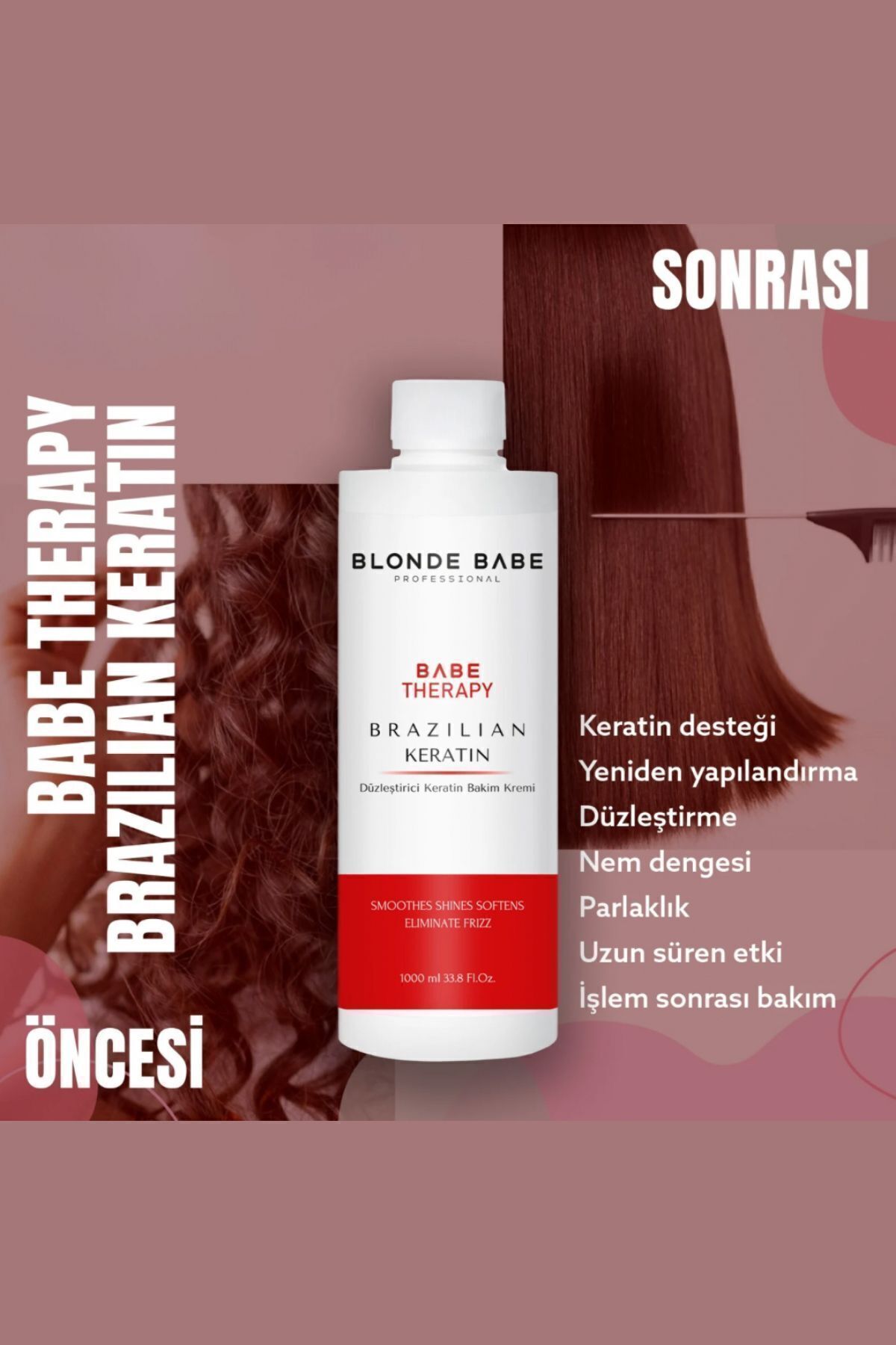 Therapy Brazılıan Keratın 1000ml — 080 — تصویر 2 از 3