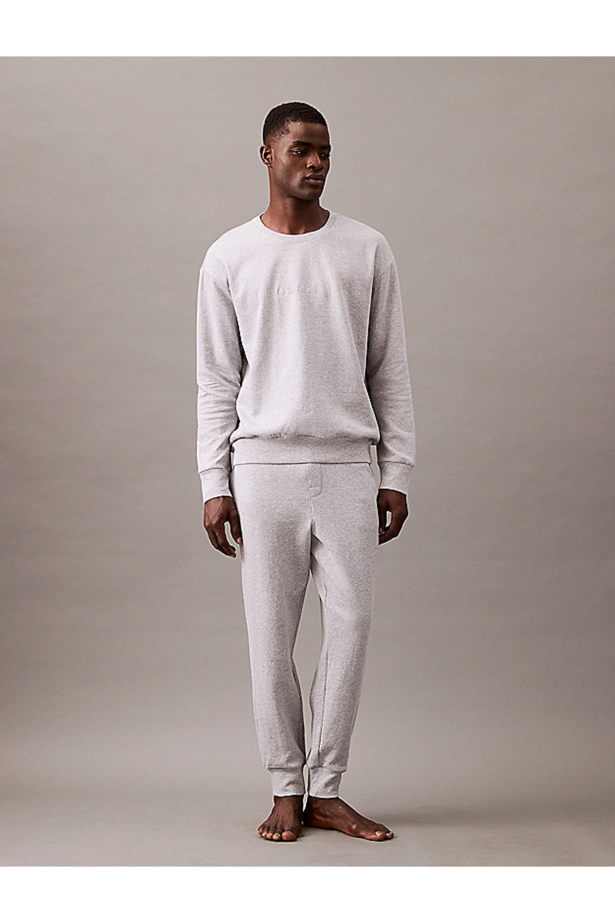 کلوین کلاین شلوار ورزشی مردانه خاکستری طرح Jogger با جزئیات لوگوی کمر 000NM2706E-QQC