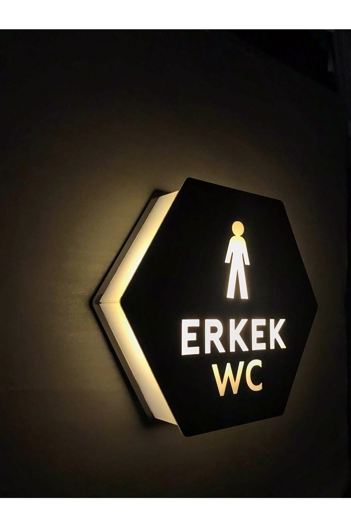 Honeycomb Serisi Işıklı Erkek Wc Ve Kadın Wc Yönlendirme Seti - 2